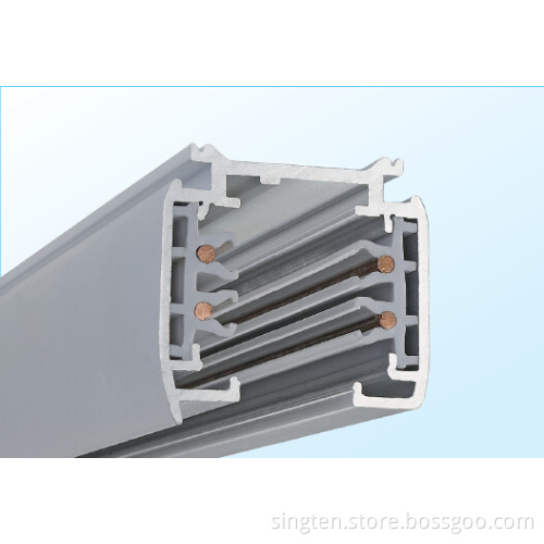 2017 New Style 3 Phase 3 Circuit 4 Wire Black / White LED Track Rail and Accessories for LED Track Light